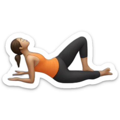 yoga triconassana sticker