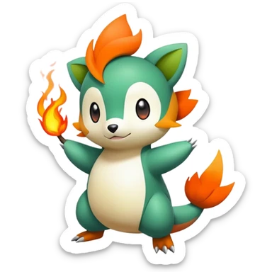 Tepig-Oshawott-Snivy-hybrid sticker