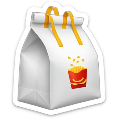 Mc donalds bag sticker