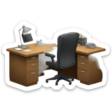 desk office sticker