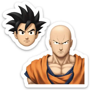 GGoku et saitama sticker