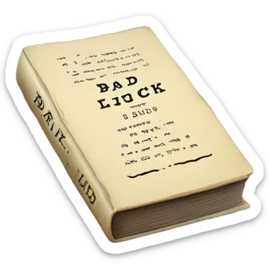 bad luck book sticker