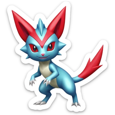 Shiny Exotic Bisharp-Sneasel-Weavile-Zangoose-Scizor-Hybrid-Creature sticker