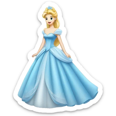 Cinderella gown sticker