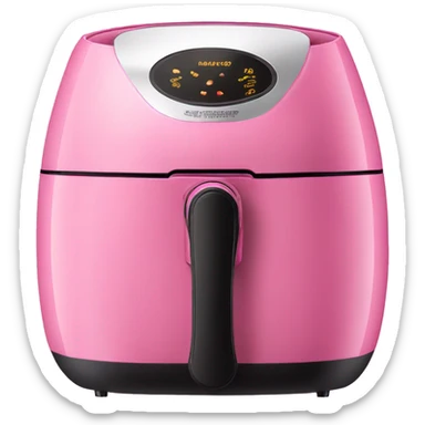 Pink air fryer  sticker
