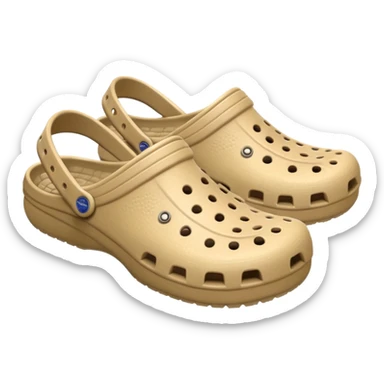 Beige crocs sticker