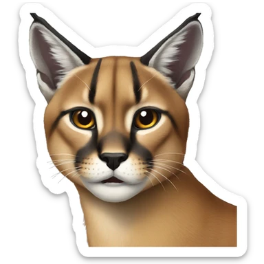 caracal emotions sticker