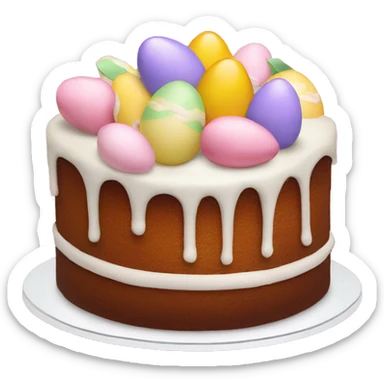 Easter cake sticker