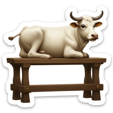 A bullock on an alter sticker