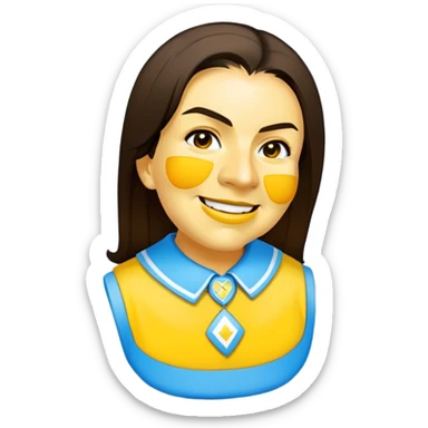 Créate an emoticon with that picture with an Argentinan outfit sticker