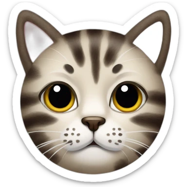 Coffee cozy cat sticker