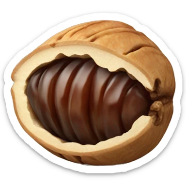an edible date with walnut inside  sticker
