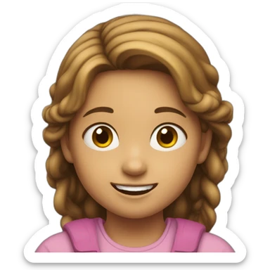 Una niña riendo a carcajadas  sticker