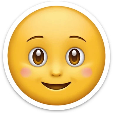 yellow emoji yearning for love  sticker