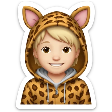 Animal Hoodie Kid sticker