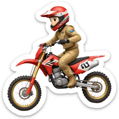 Roulig moto cross sticker