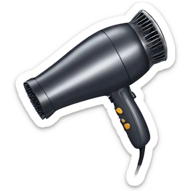 Hair dryer sticker