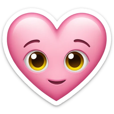 pink heart sticker
