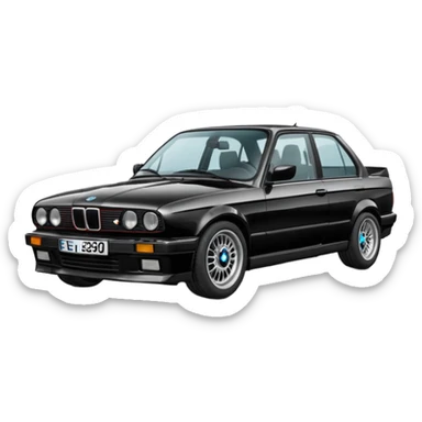 BMW E30 best view sticker