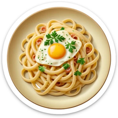 pasta with carbonara sticker