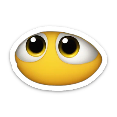 Eyelashes on hummingbird  sticker