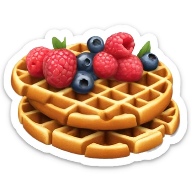  berries waffles  sticker