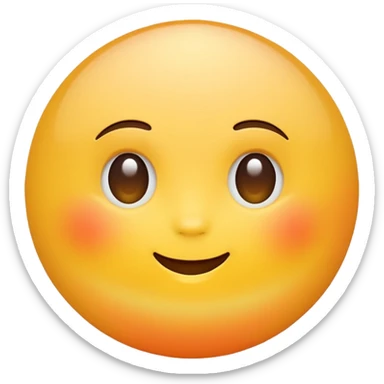 Generate a high-quality 3D cartoon-style emoji of a yellow sun, bright and cheerful, no face, smooth gradient colors, rounded and cute appearance, simple white background, high-resolution.
 sticker