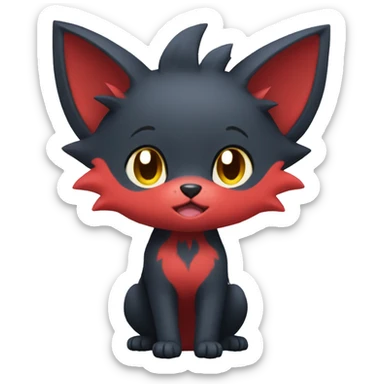 Litten-Zorua full body sticker