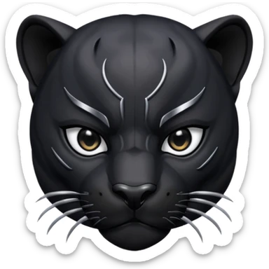Black panter sticker