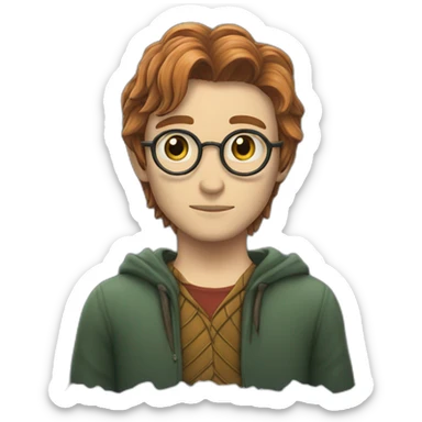 Nami qui embrasse Harry Potter sticker