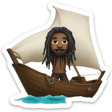 Dreadhead with a boat sticker