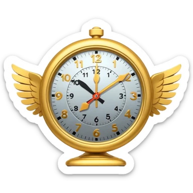 CLOCK FLYING sticker