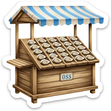 oyster stand sticker