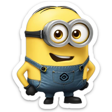 Minion qui fait un doigt sticker