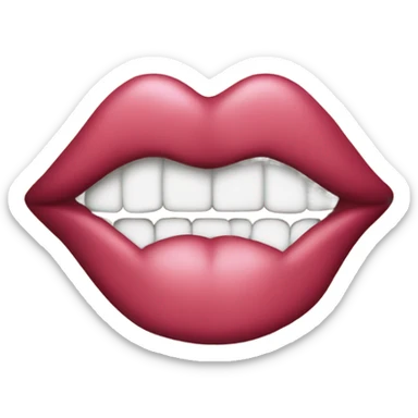 Kissing lips  sticker
