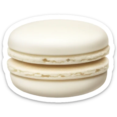 one white macaroon sticker