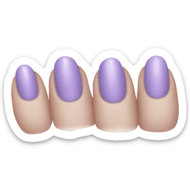light purple nail color sticker