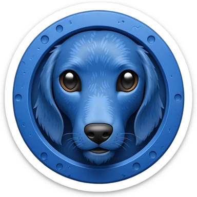 blue tick ✅ in circular form with a rough outer body  sticker
