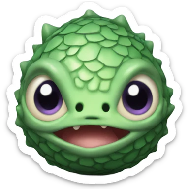 Baby dragon egg with eyes  sticker