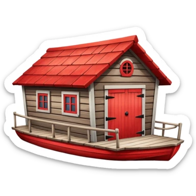 Boat house  sticker