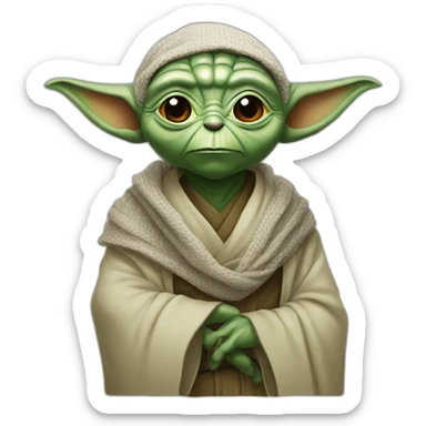 Yoda wearing a Shemagh sticker