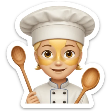 A salt and honey with legs and face sticker