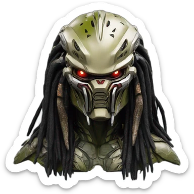 The Predator hyper realistic sticker