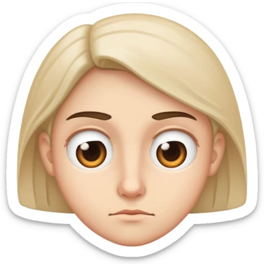 a person side eyeing something  sticker