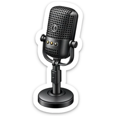 microphone sticker