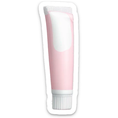 Long Pale pink toothpaste tube sticker