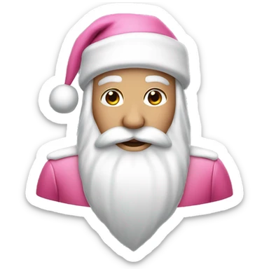 Pink Santa  sticker