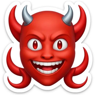 basic bot emojis devil sticker