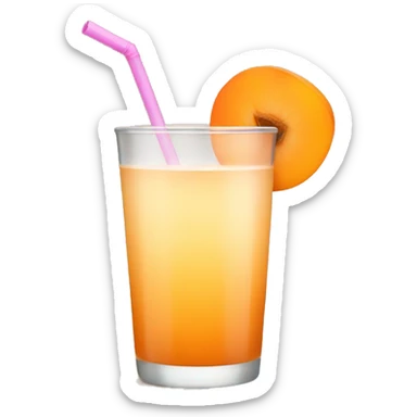 apricot drink sticker