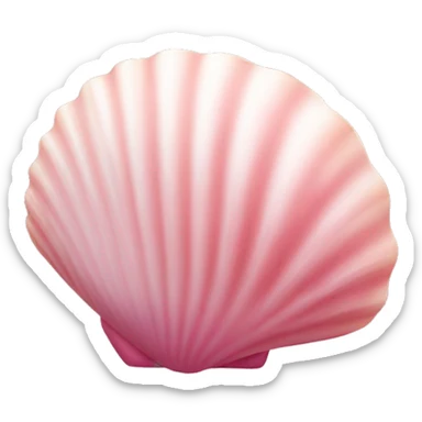 pink shell sticker